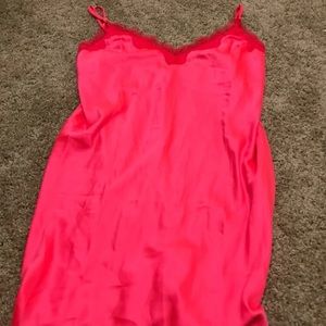 NWT VS neon pink lingerie slip